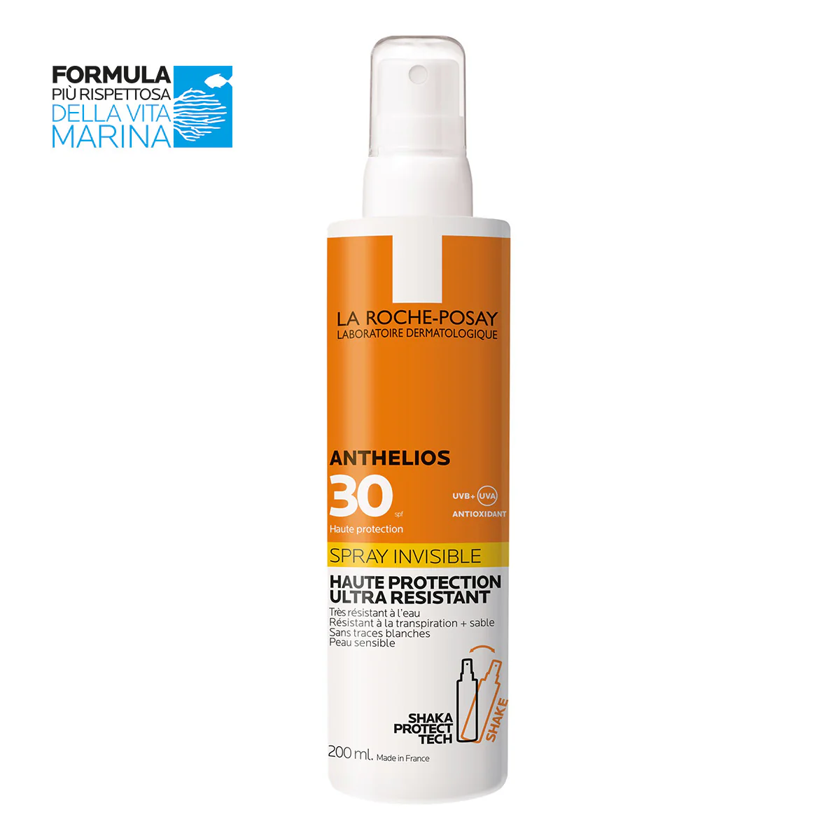 Anthelios nevidljivi sprej za tijelo za sunčanje SPF30 - Visokozaštitni sprej za tijelo i visokozaštitni sprej za lice za sunčanje.