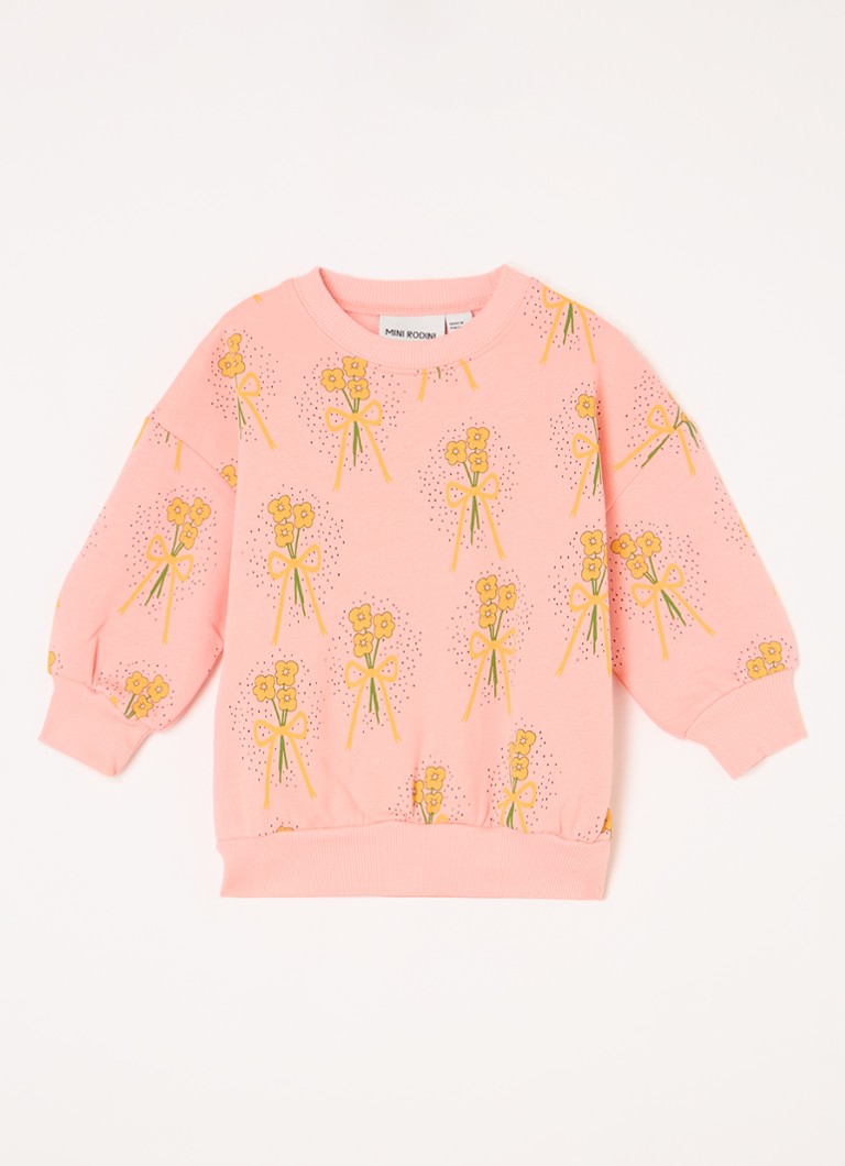 Mini Rodini megztinis „Winter Flowers“ iš ekologiškos medvilnės