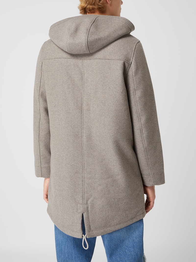 Kurzmantel mit Kapuze Modell 'Johansen' in beige