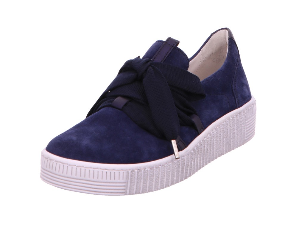 GABOR Freizeit Schnürer blau Gabor Fashion Sneaker low 43.333.16 blau