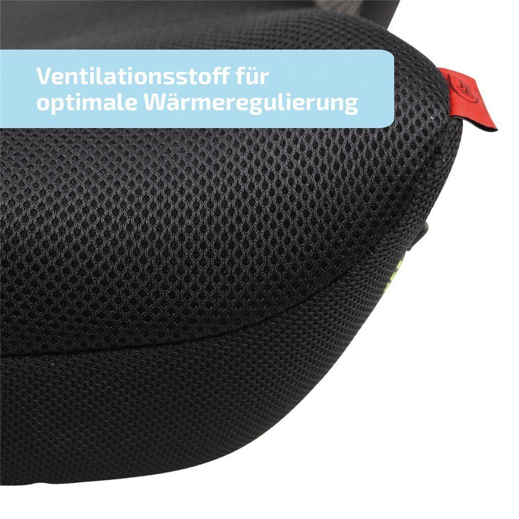 HEYNER Autokindersitz Kindersitzerhöhung Sitzerhöhung mit Gurtführung (15-36kg) schwarz
