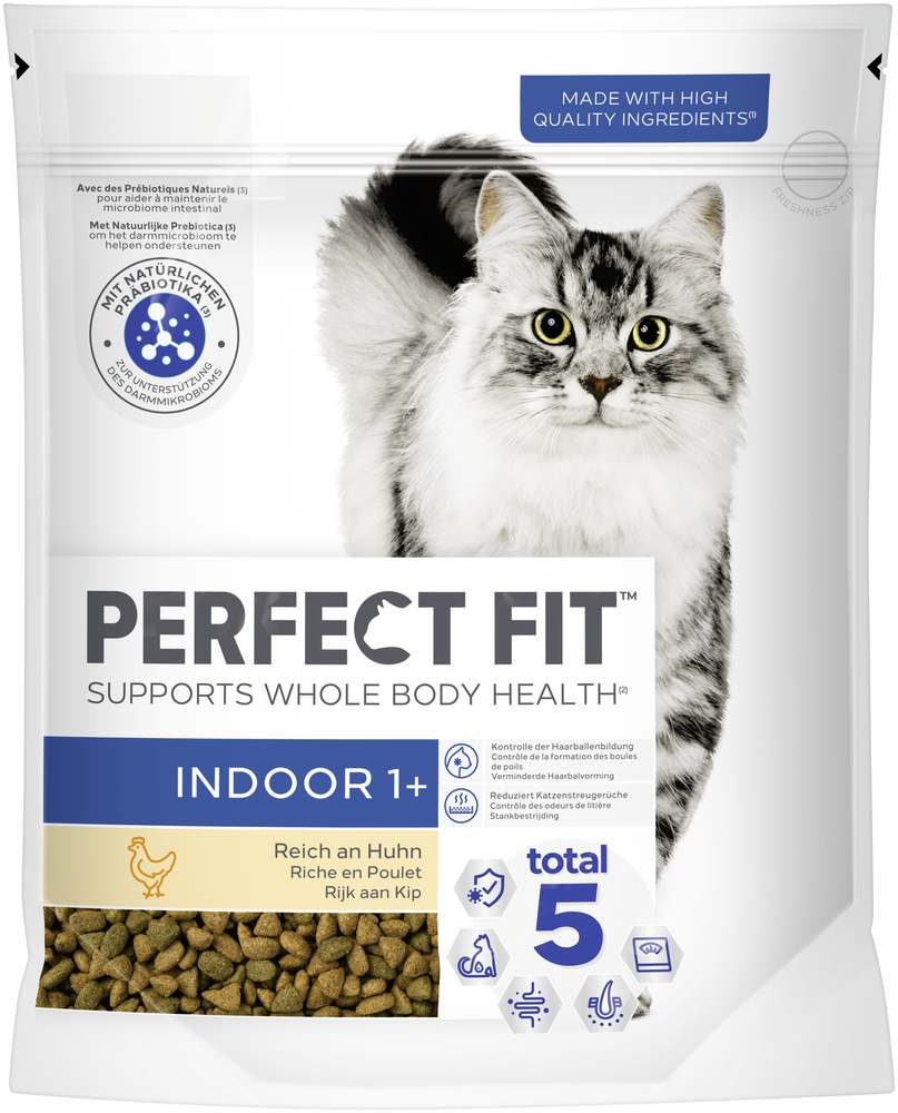 PERFECT FIT Trockenfutter PERFECT FIT Indoor 1+ Huhn 6x750 g