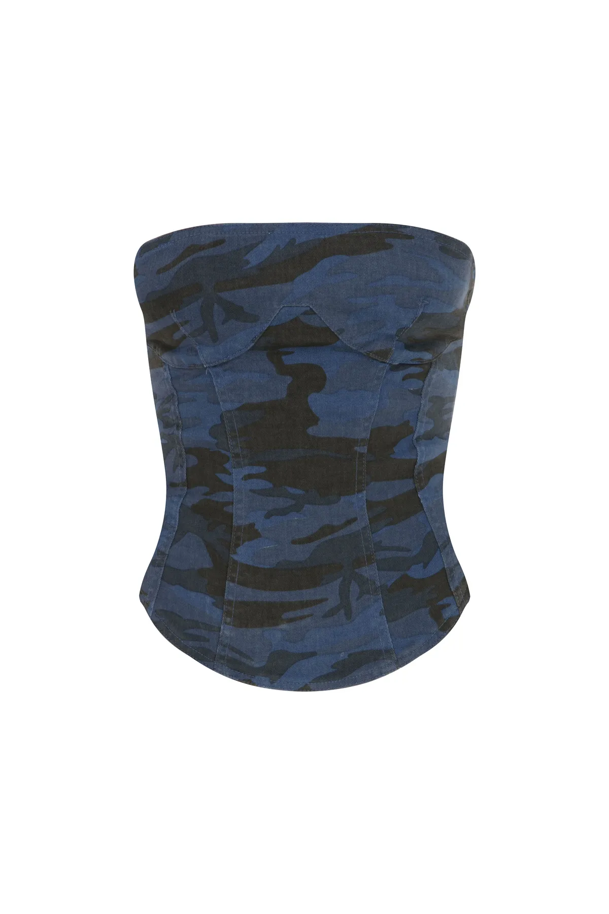SAGAZA  Bustier - Blau - Unifarben