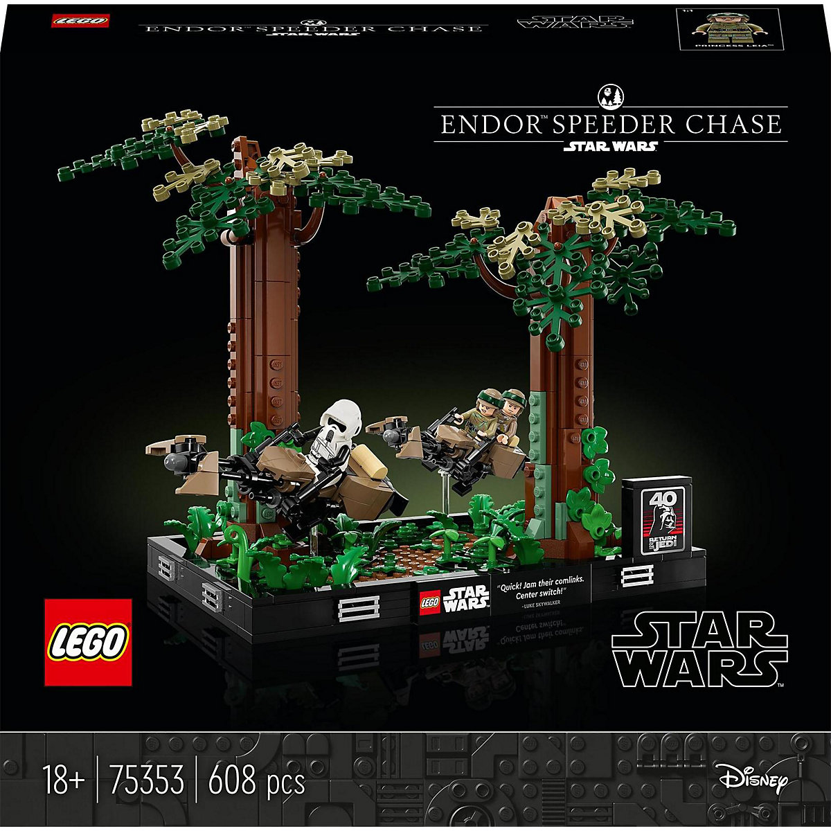 LEGO® Star Wars 75353 Verfolgungsjagd auf Endor – Diorama