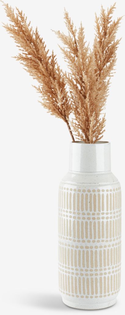 Vaso GUSTAF GUSTAF Ø18xH47cm branco
