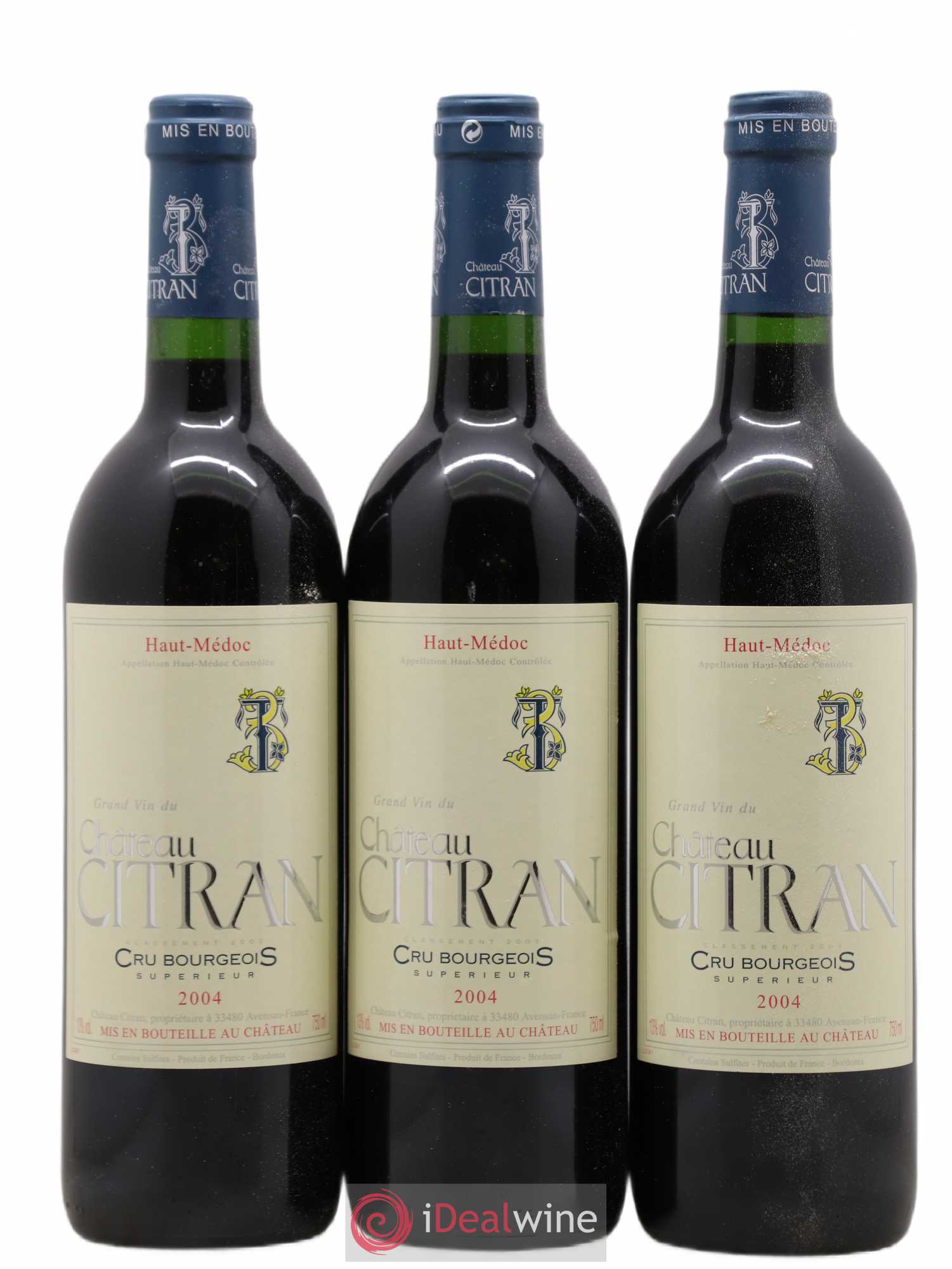 Château Citran Cru Bourgeois  2004 - Lot de 12 Bouteilles