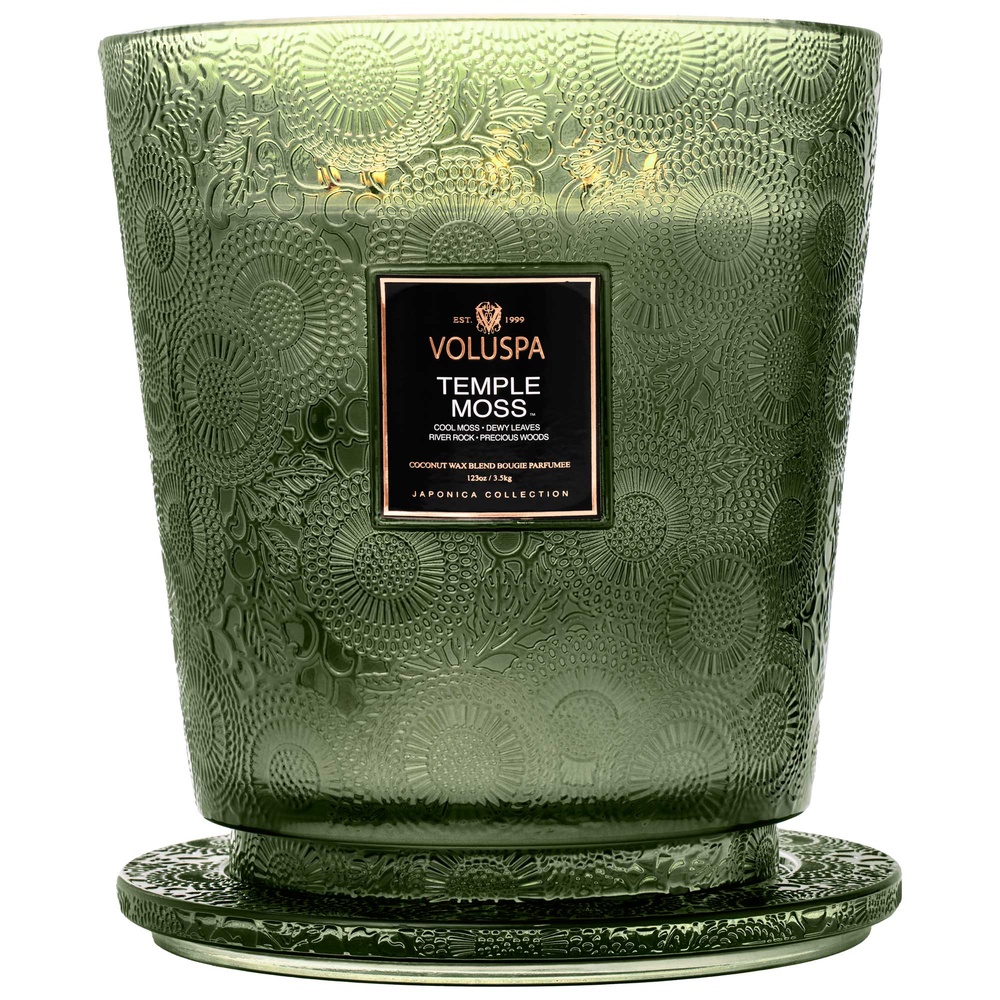 voluspa Temple Moss 5 Wick Hearth BOUGIE