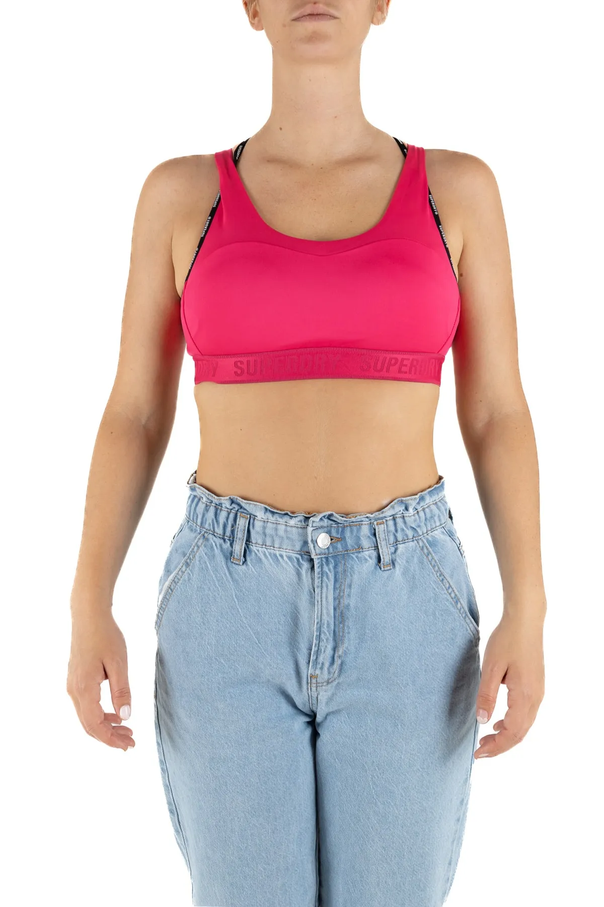 SUPERDRY  Sport-BH - Bordeaux - Unifarben