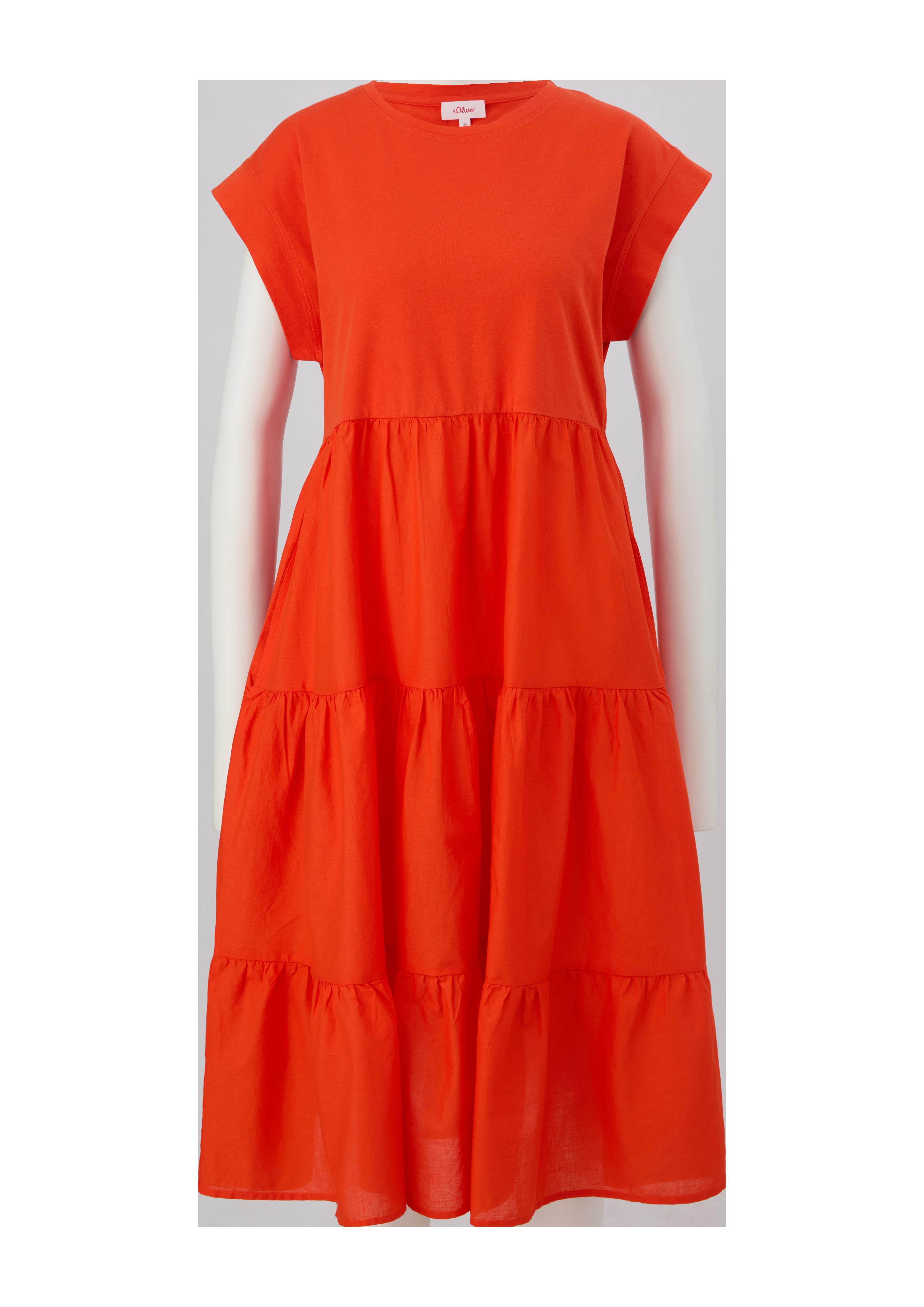 Baumwollkleid mit Volants  2132710-2550
