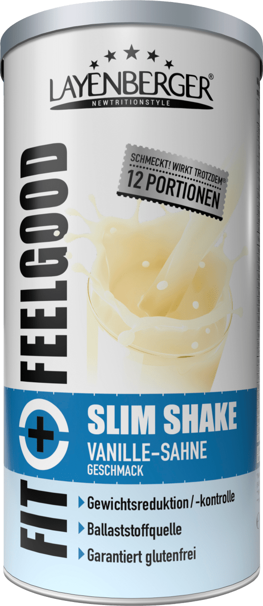 Diät Shake, Slim Shake Vanille & Sahne, 396 g