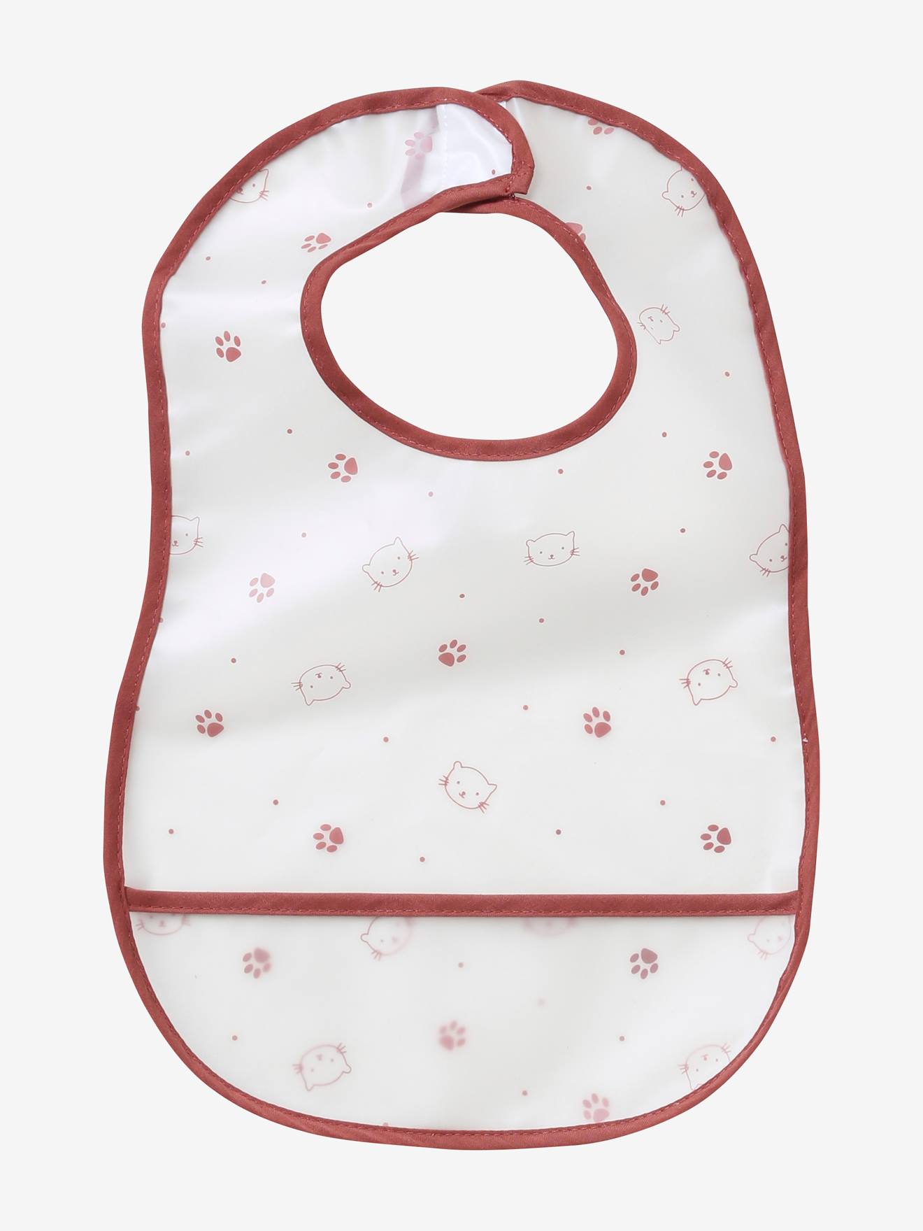 Lot de 3 bavoirs plastifiés avec récupérateur assortis ours