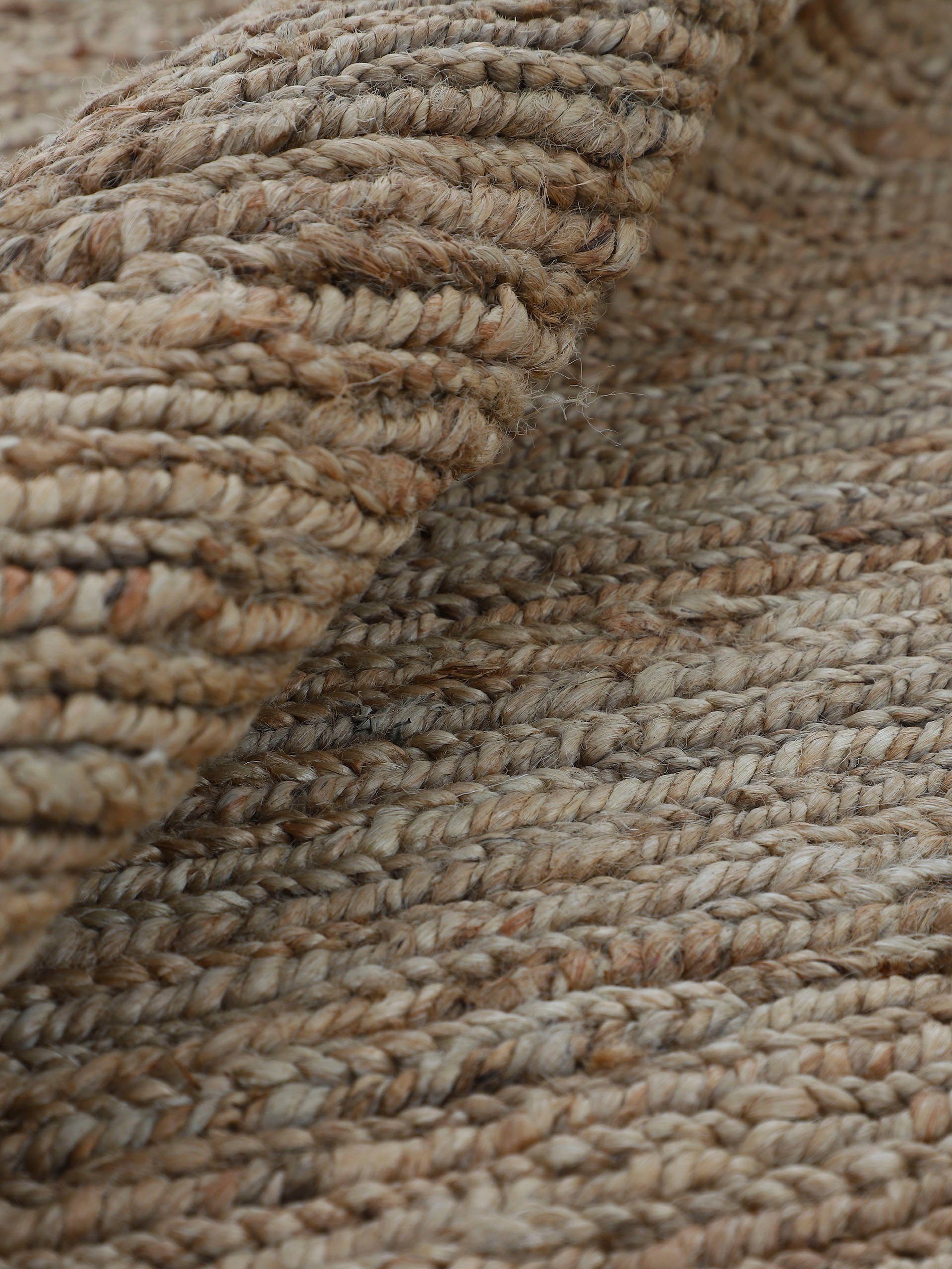 Teppich Nala Juteteppich, carpetfine, rechteckig, Höhe: 9 mm, wendbar, aus 100% Jute, in vielen Größen und Formen, quadratisch, rund
