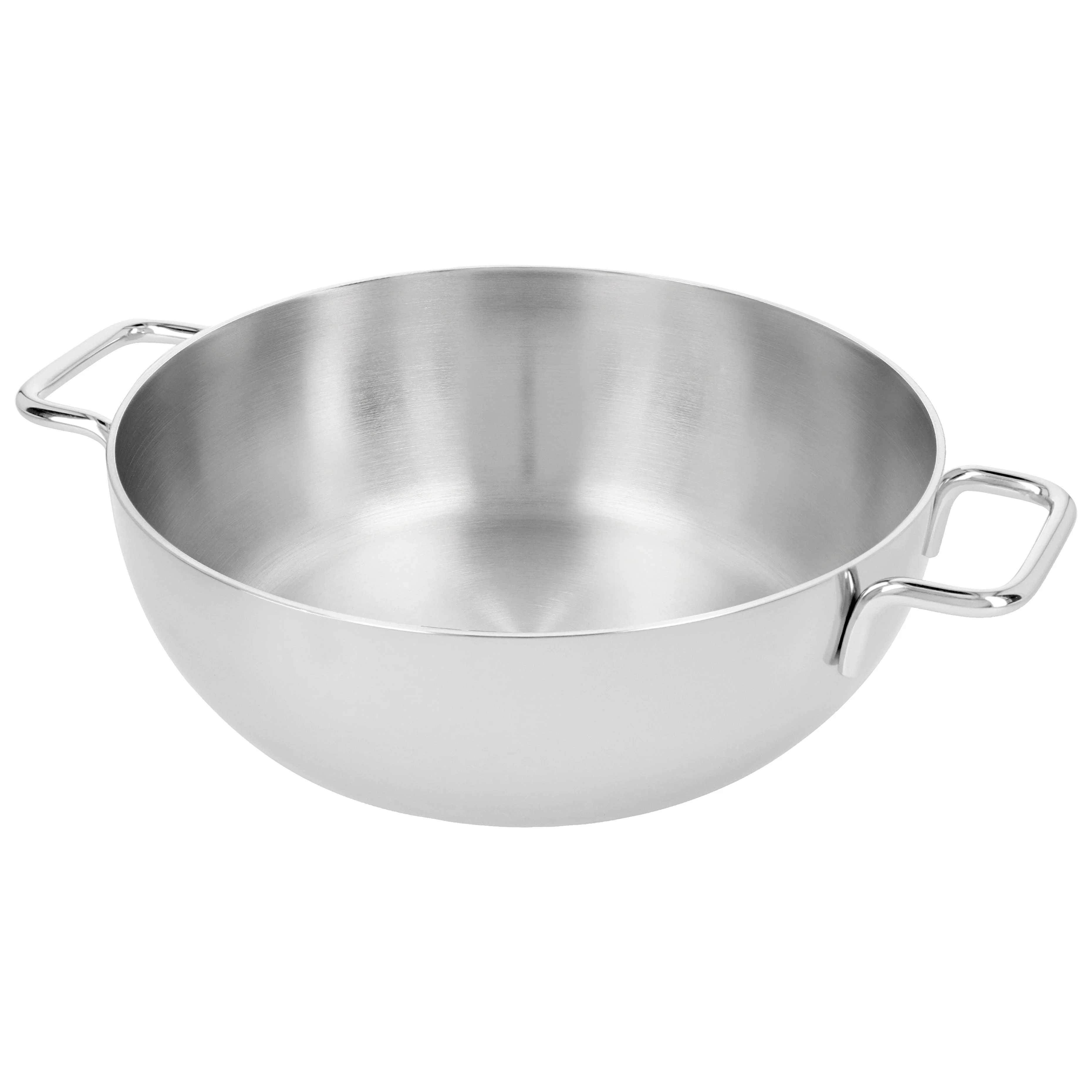Konische Schmorpfanne mit Glasdeckel 28 cm, 18/10 Edelstahl