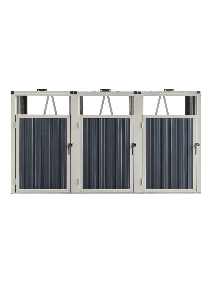 pro.tec Mülltonnenbox Tarbek für 3 Tonnen in Anthrazit (B)219cm günstig kaufen onesize