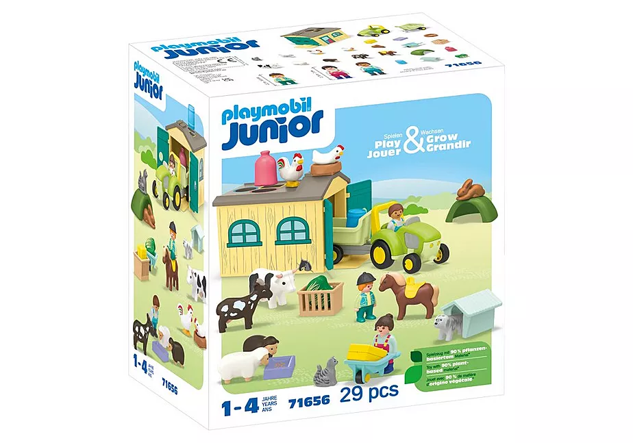 JUNIOR: Bauernhof-Abenteuer mit Traktor, Anh&auml;nger und tierischen