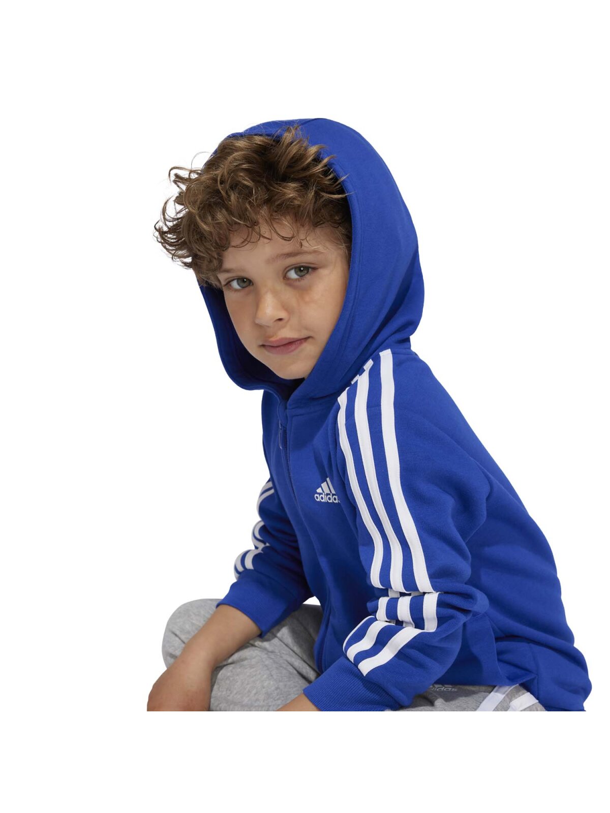 Adidas Essentials Kapuzenjacke Kinder blau
