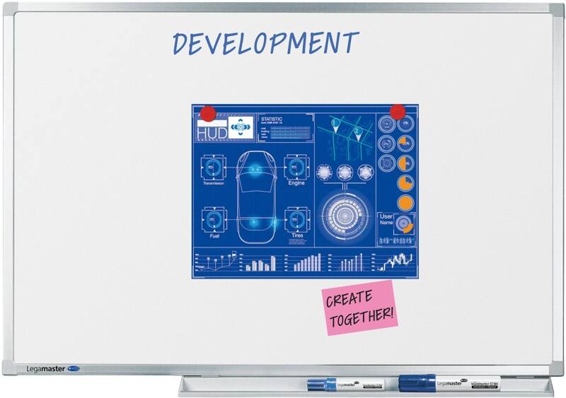 Legamaster Professional Whiteboard Wandmontiert Magnetisch Emaille Einseitig 200 (B) x 155 (H) cm