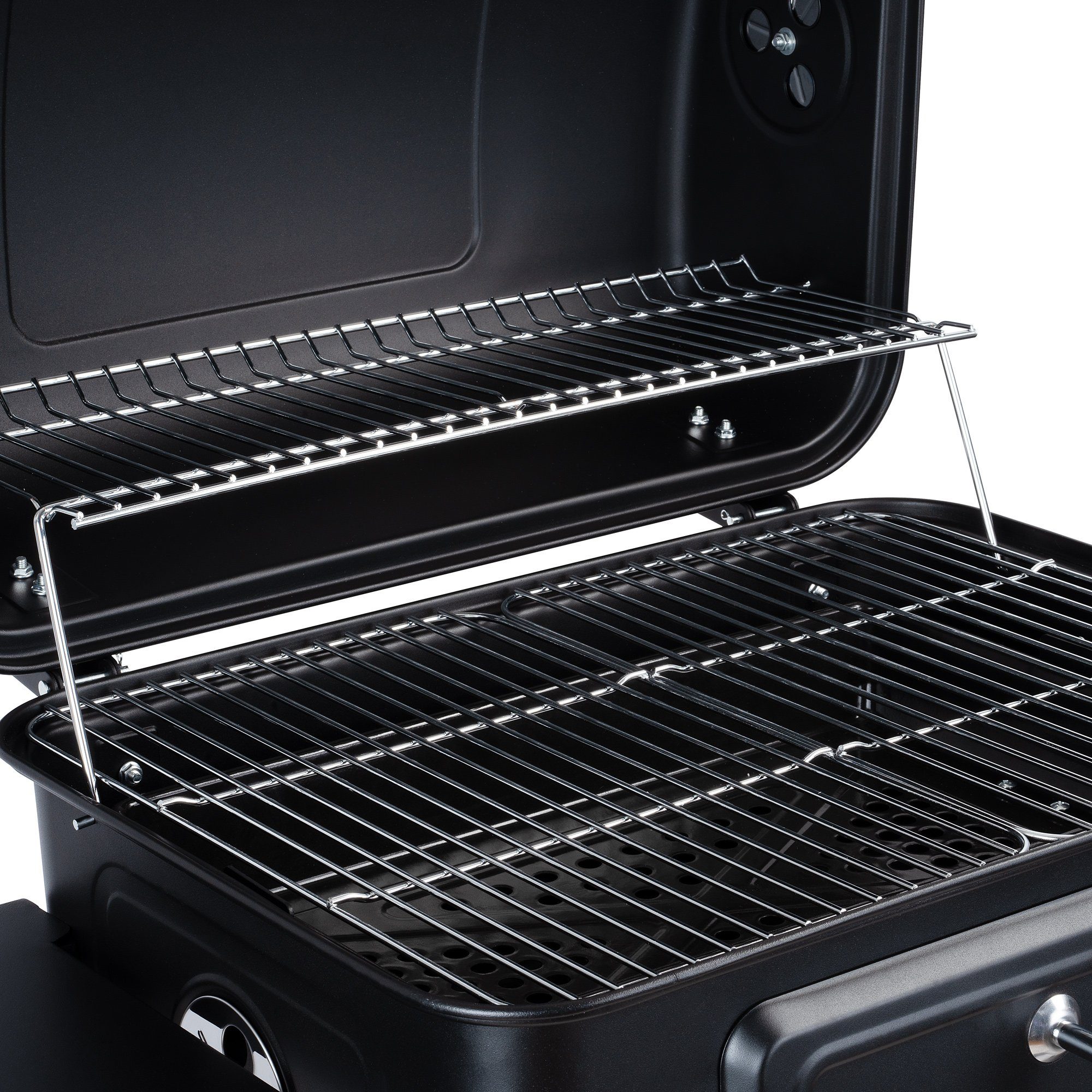 BBQ-Toro Holzkohlegrill Holzkohle Grillwagen mit höhenverstellbarer Kohleschale, Holzgrill