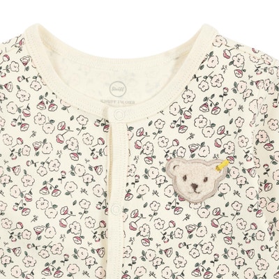 Strampler langarm, beige für Mädchen