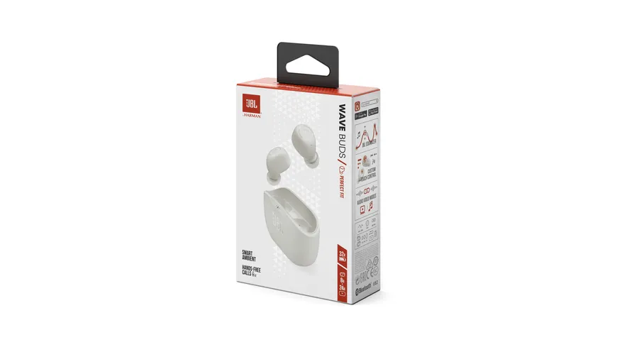 JBL WAVE BUD - WEISS TRUE WIRELESS