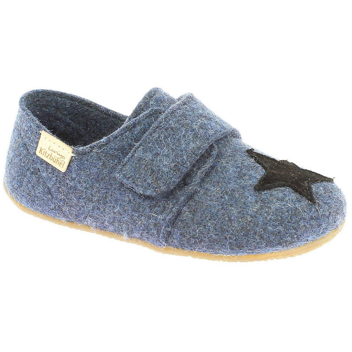 Klettmodell Filz Stern Midnight Navy Ballerinas