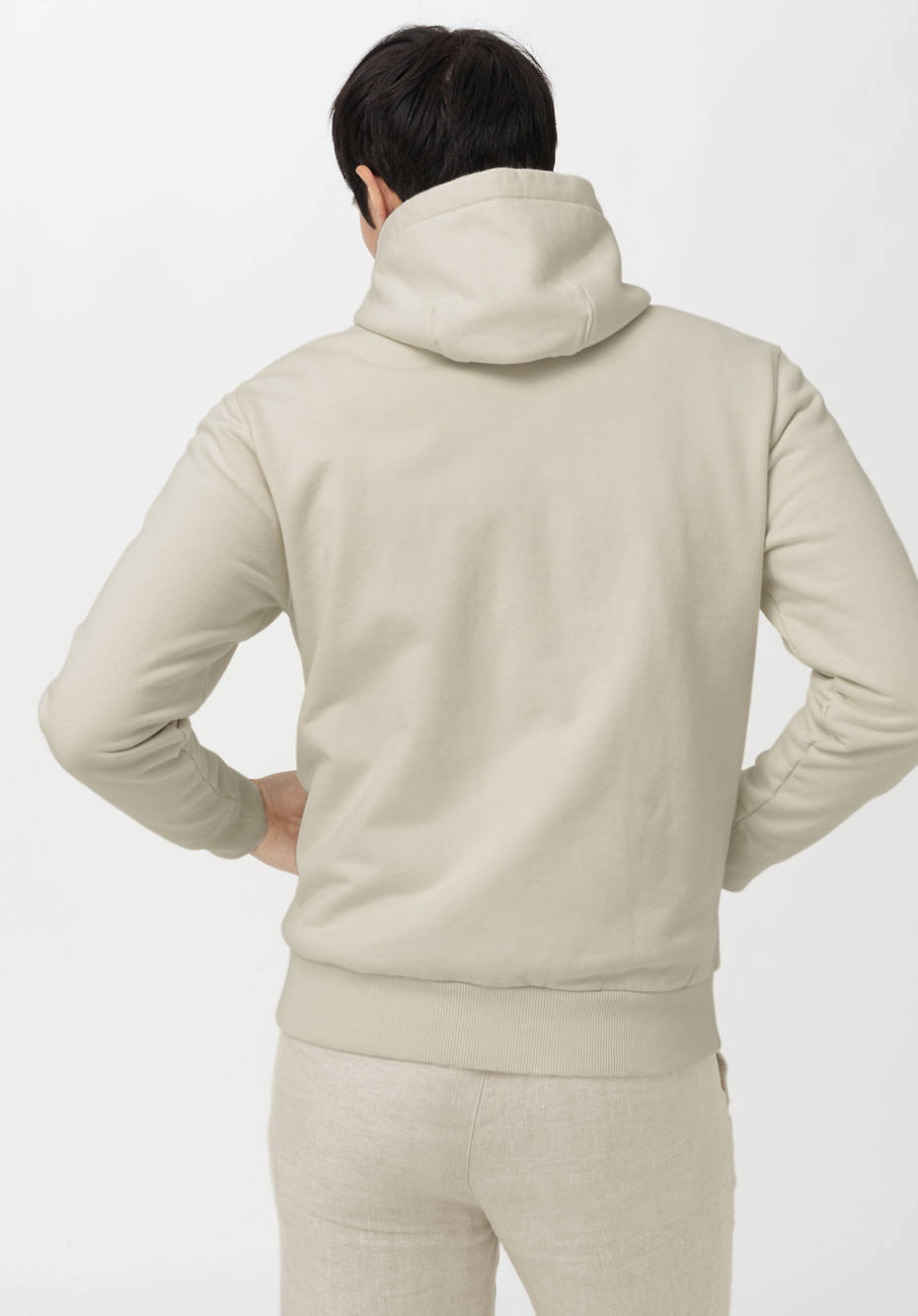 Zip-Hoodie aus reiner Bio-Baumwolle