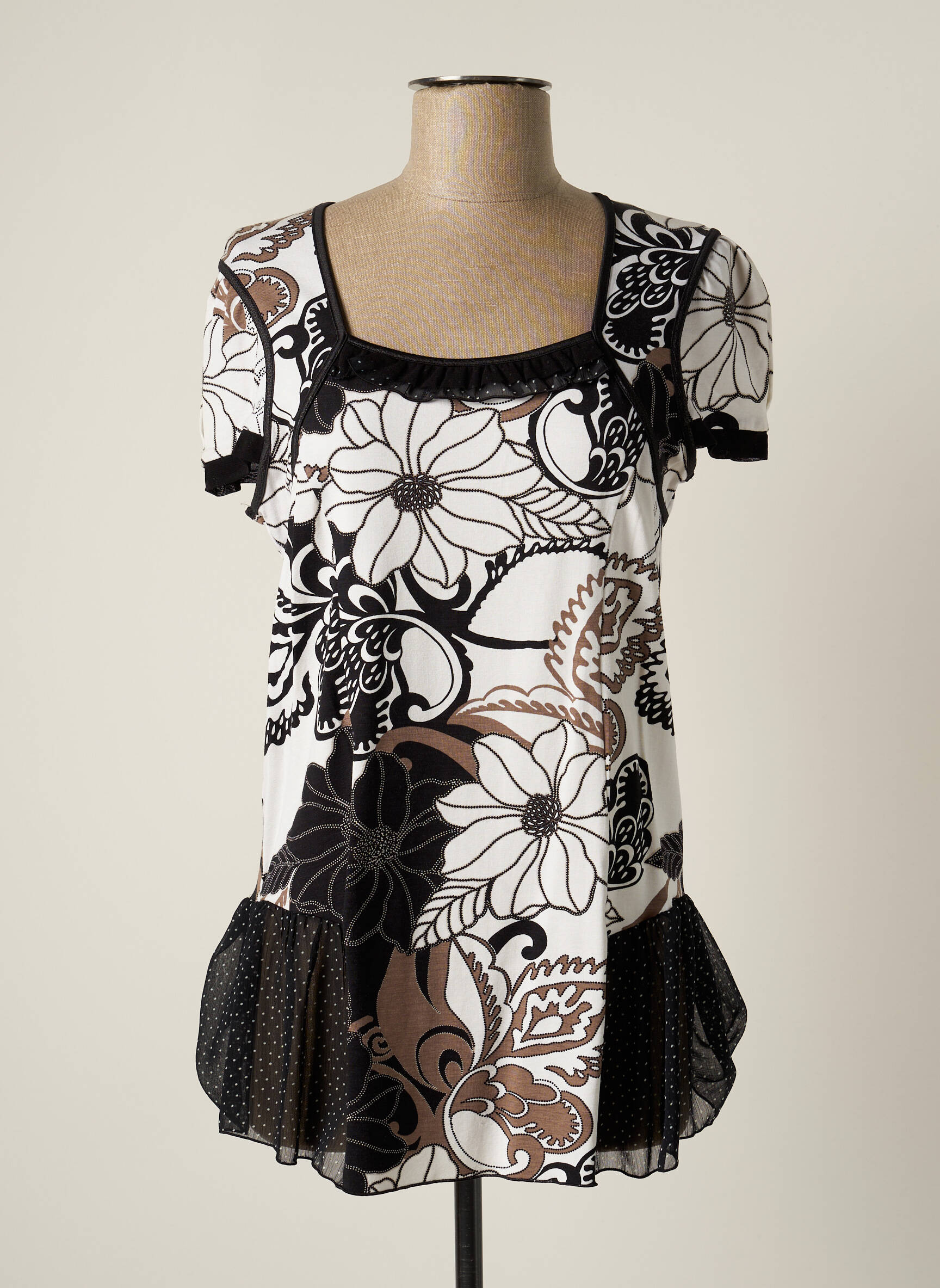Jumfil Tuniquemanchecourte Femme couleur noir