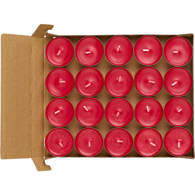 Vie Eco Telys 20-pk 6 timer rød Vie Eco