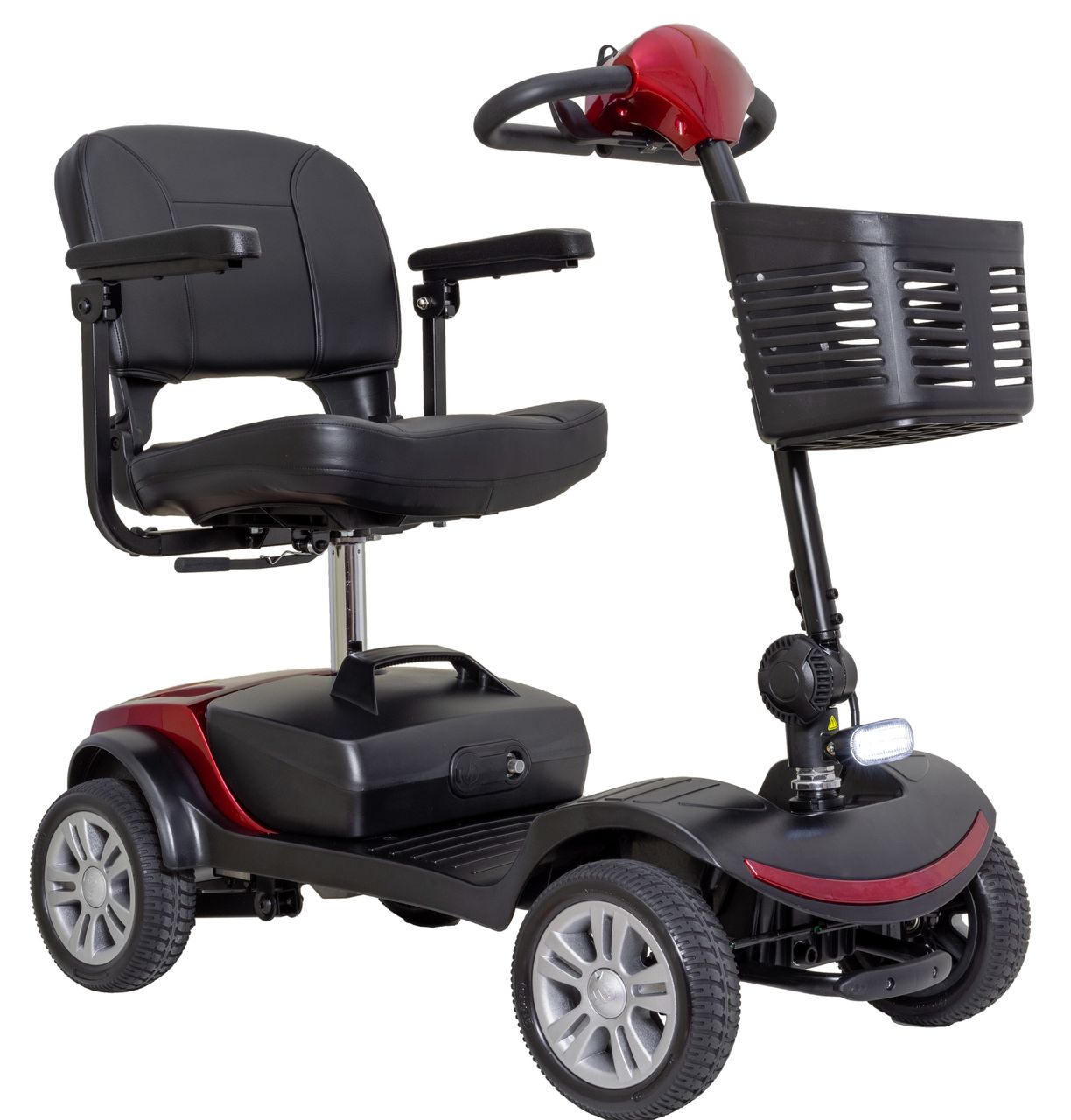 Econelo Elektrovierrad Seniorenmobil Roller 6 km/h LIBERTY Rot