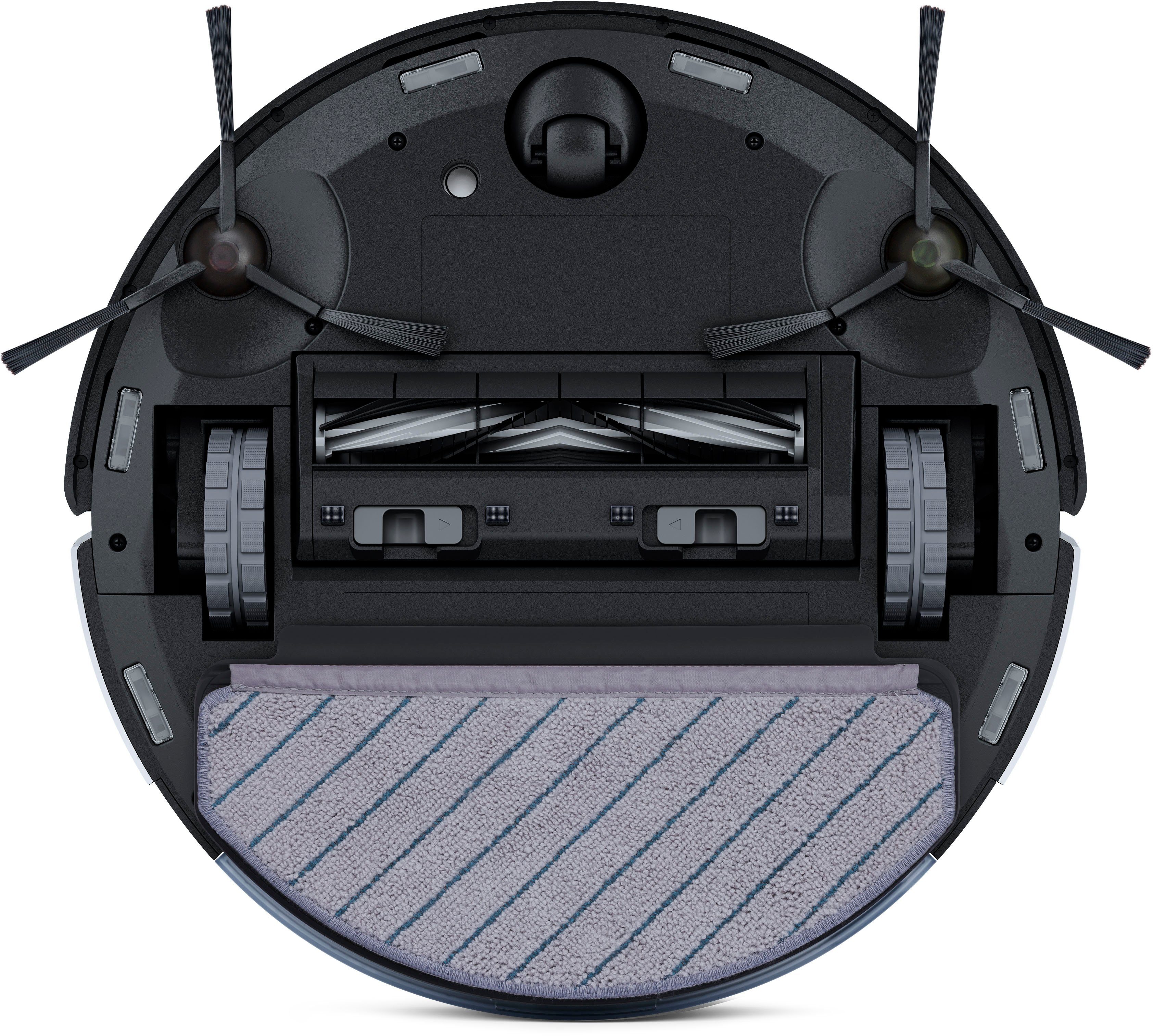 ECOVACS Nass-Trocken-Saugroboter DEEBOT X1 PLUS, 1000 W, 5000PA, DToF-Laser, AIVI 3.0, Absaugstation, YIKO, Schwarz/Silber