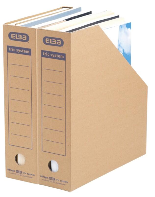 ELBA Stehsammler Tric A4 Braun 7,8 x 28,7 x 31 cm 12 Stück