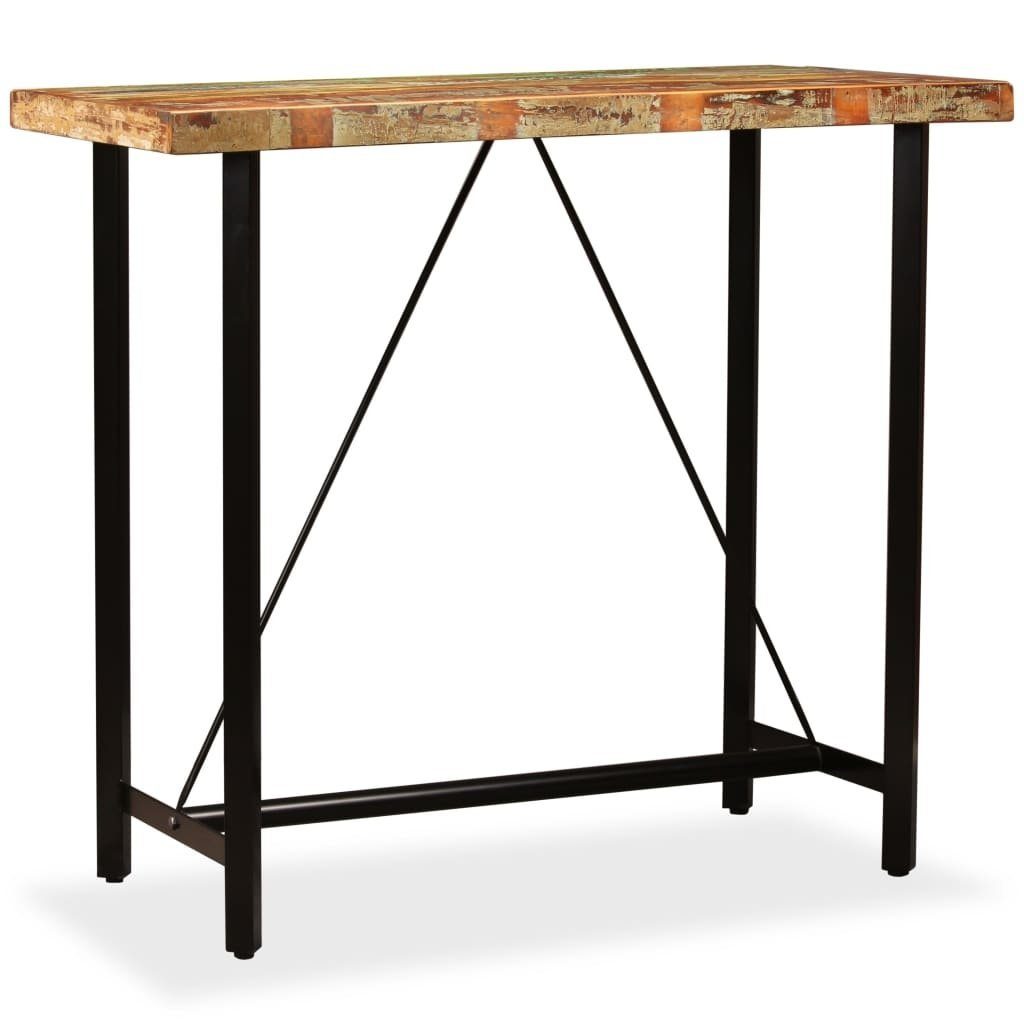 möbelando Stehtisch 295480 (LxBxH: 120x60x107 cm), aus Massivholz in recycle Optik