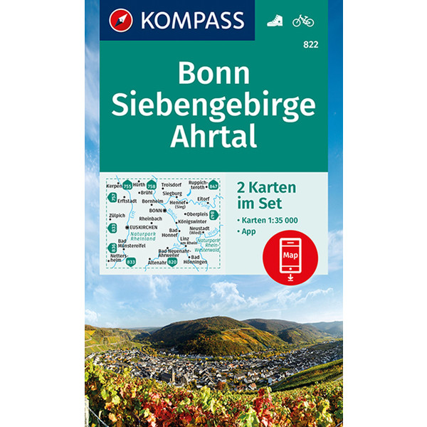 BONN, SIEBENGEBIRGE, AHRTAL 1:35.000 - Wanderkarte