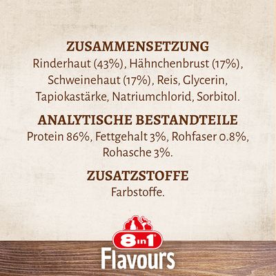8in1 Triple Flavour Kauknochen XS