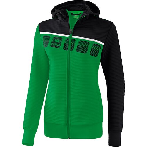 FUSSBALL - TEAMSPORT TEXTIL - JACKEN 5-C TRAININGSJACKE KAPUZE DAMEN