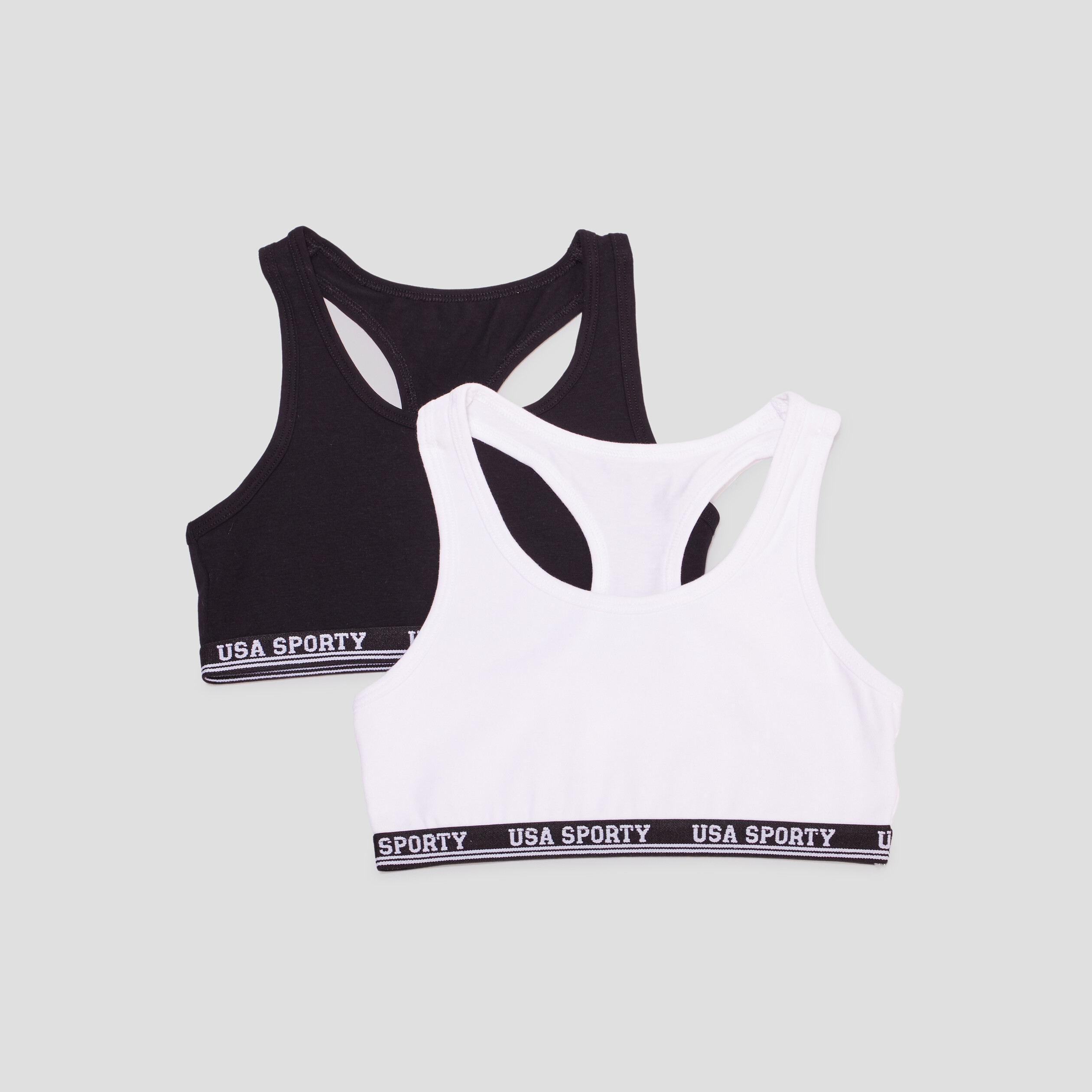 Lot 2 brassières noir fille | La Halle