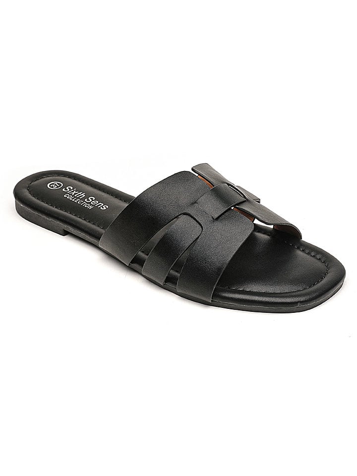 Sixth Sens Pantoletten in Schwarz günstig kaufen