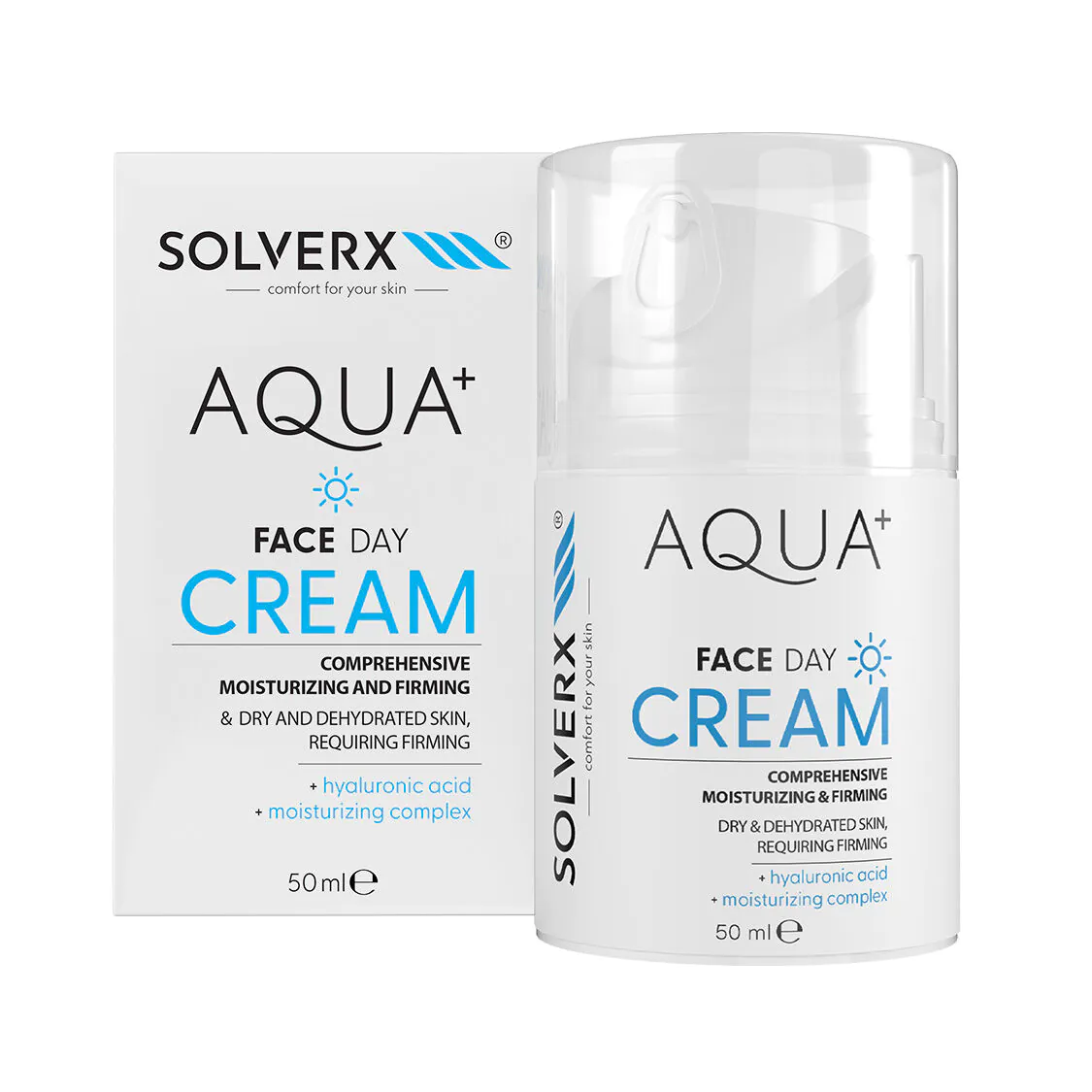 Solverx Aqua+ Dag ansigtscreme