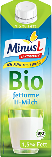 Minus L Bio H-Milch 1,5% laktosefrei