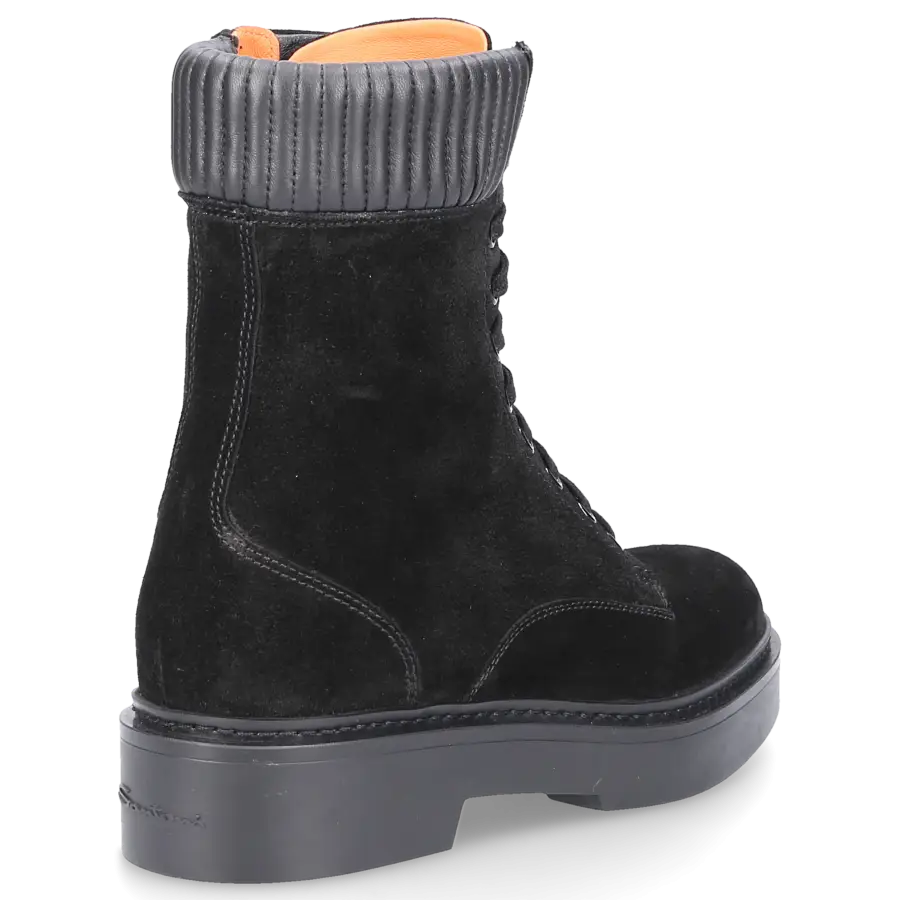 Santoni - Stiefeletten 59569 Veloursleder - schwarz