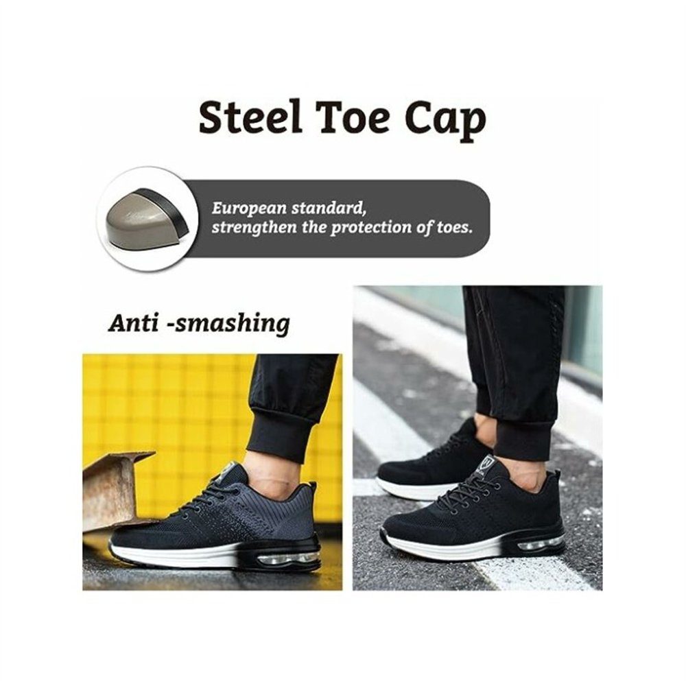 AROMUJOY Sportschuhe für Herren und Damen, Arbeitsschuhe, Sicherheitsschuhe Sicherheitsschuh