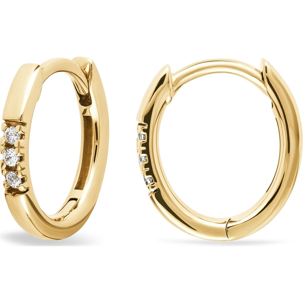 FAVS Créoles 585 Or jaune Boucles d'oreilles