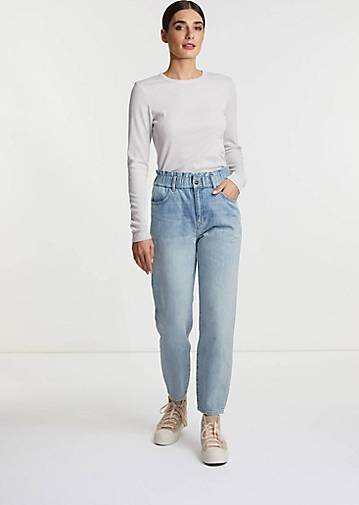 Rich & Royal Damen Langarmshirt ECOVERO RIB LUREX LONGSLEEVE