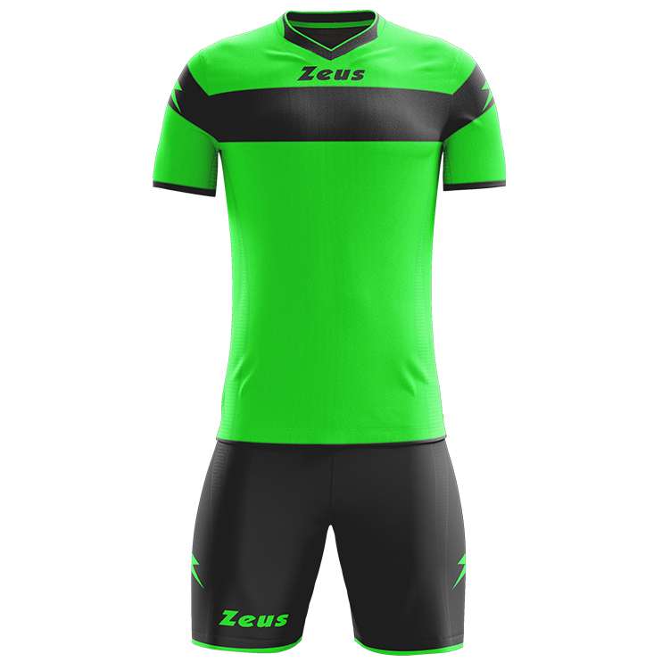 Zeus Apollo Fußball Set Teamwear Box 12-teilig Neon Grün Schwarz