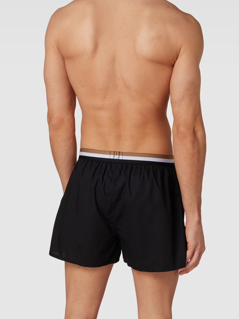 Boxershorts mit Logo-Bund im 2er-Pack Modell 'Boxer' in camel
