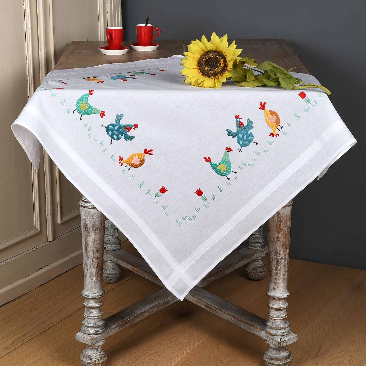 Stickmitteldecke 