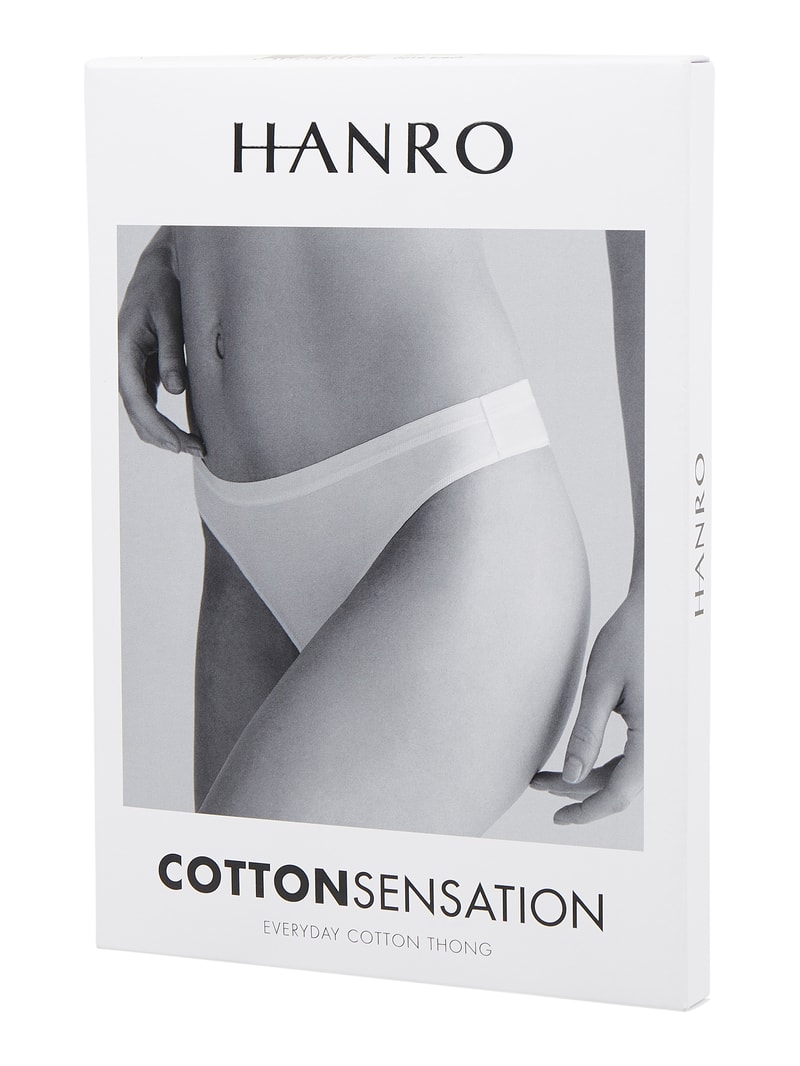 String mit Stretch-Anteil Modell 'Cotton Sensation' in schwarz