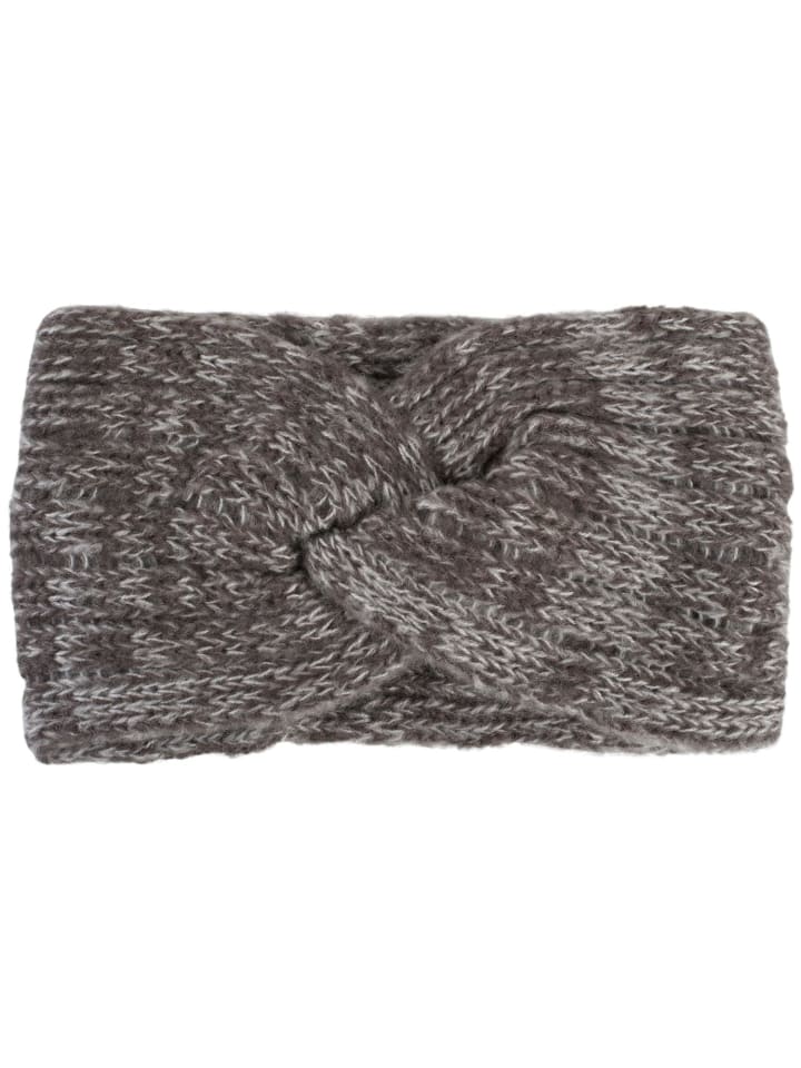 styleBREAKER Feinstrick Stirnband in Dunkelgrau meliert günstig kaufen onesize
