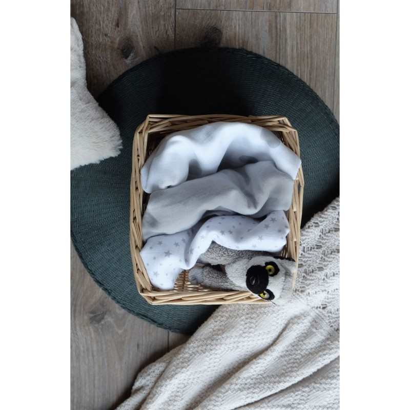 Set de 3 langes Coton Bio imprimés