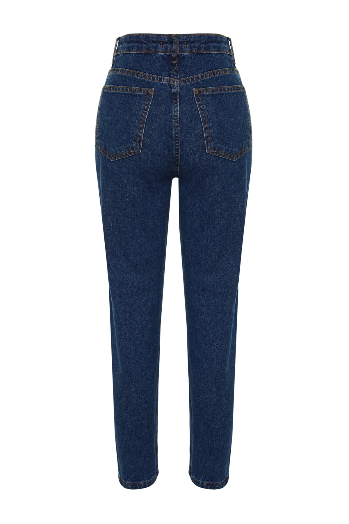 Trendyol Collection  Marineblaue Mom-Jeans mit hoher Taille TWOSS20JE0108